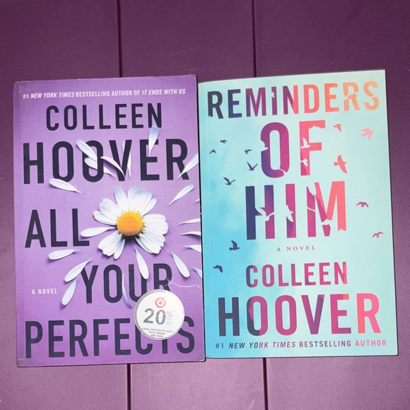 Colleen Hoover Other - Novel Set - Purple and Blue Covers